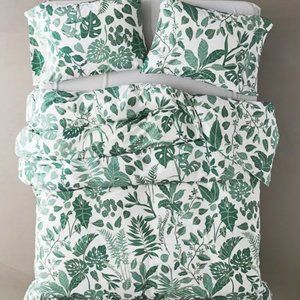 Urban Outfitters Full/Queen Greenery Duvet Set